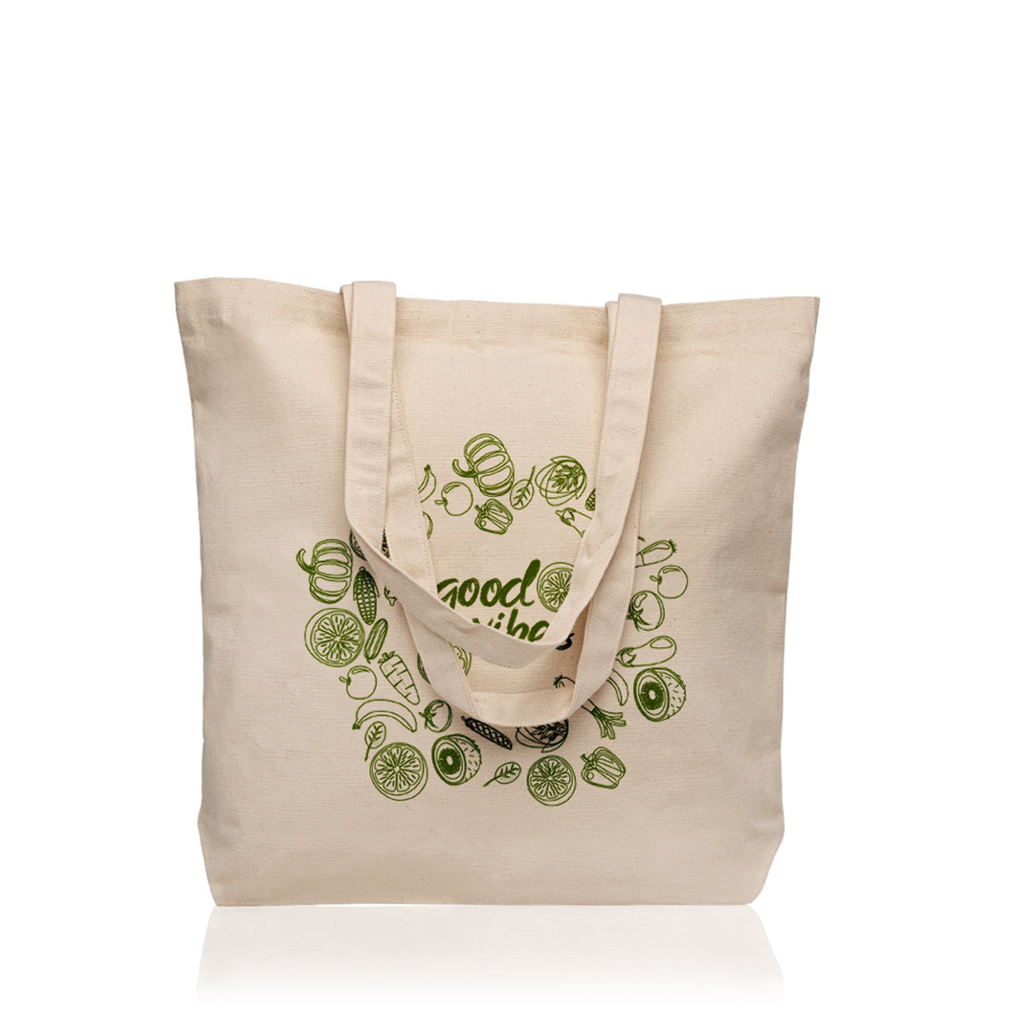 Saco canvas com bolso interior 100% algodão, 310g