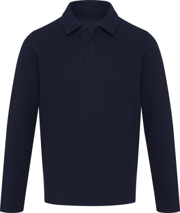 Polo de manga comprida unissexo