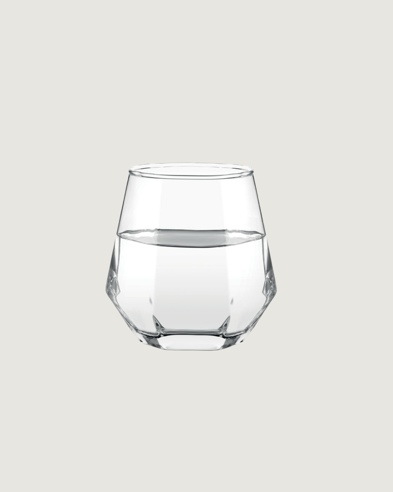 Copo de vidro Facetado 300ml