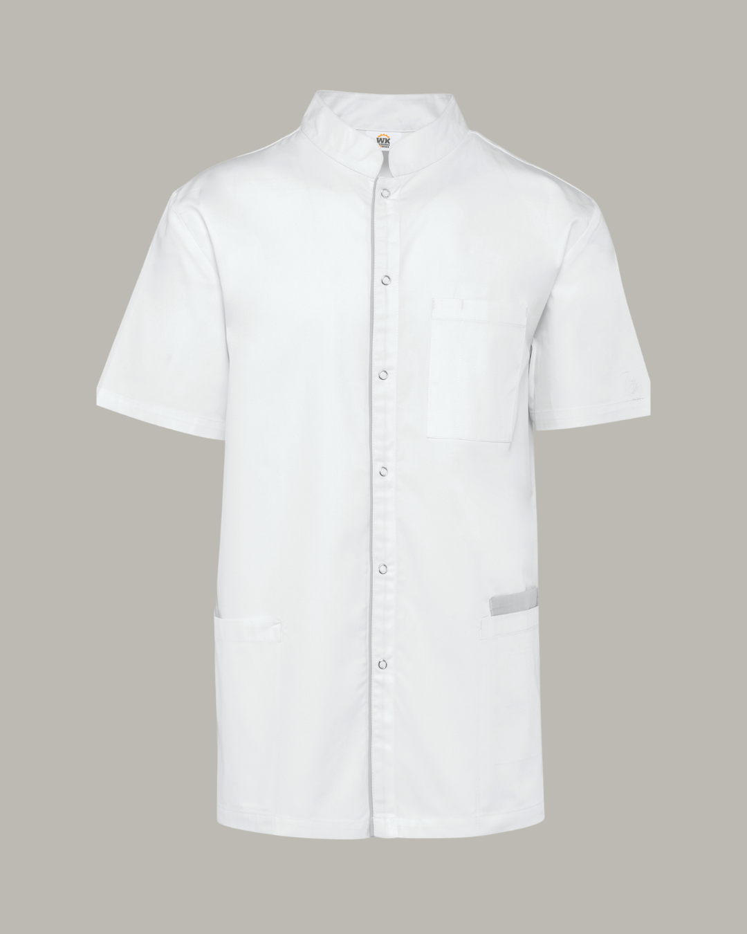 Bata poliéster/algodão com molas de pressão de homem