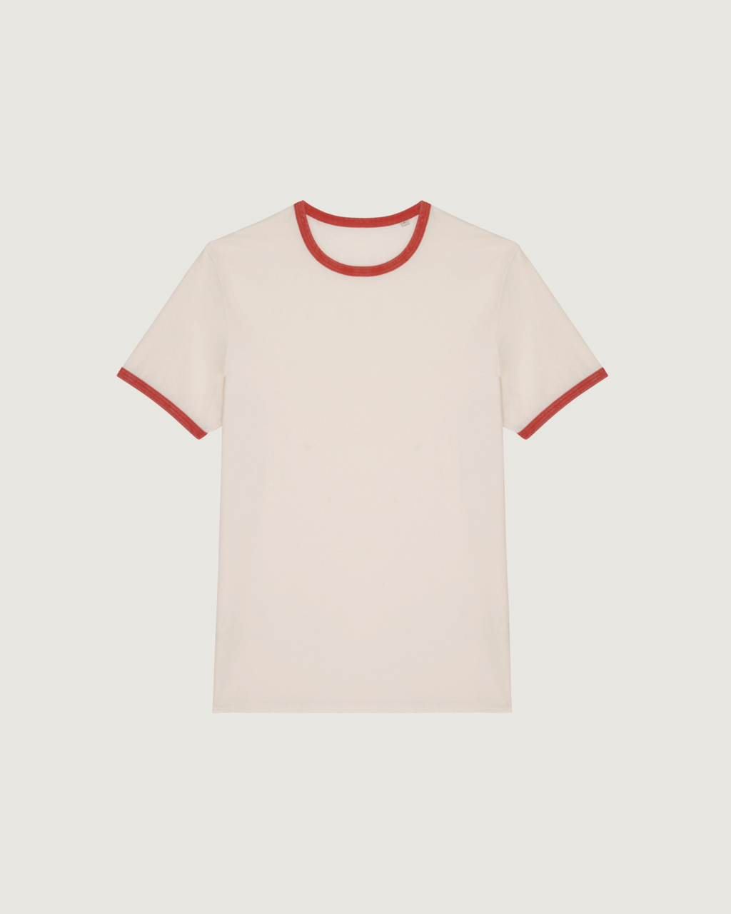 T-shirt ringer eco-responsável com contrastes e aspecto lavado de homem