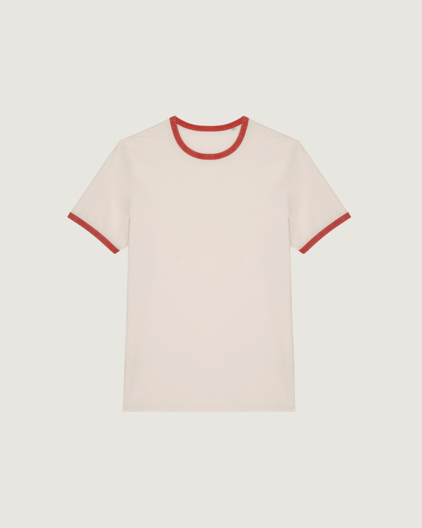 T-shirt ringer eco-responsável com contrastes e aspecto lavado de homem