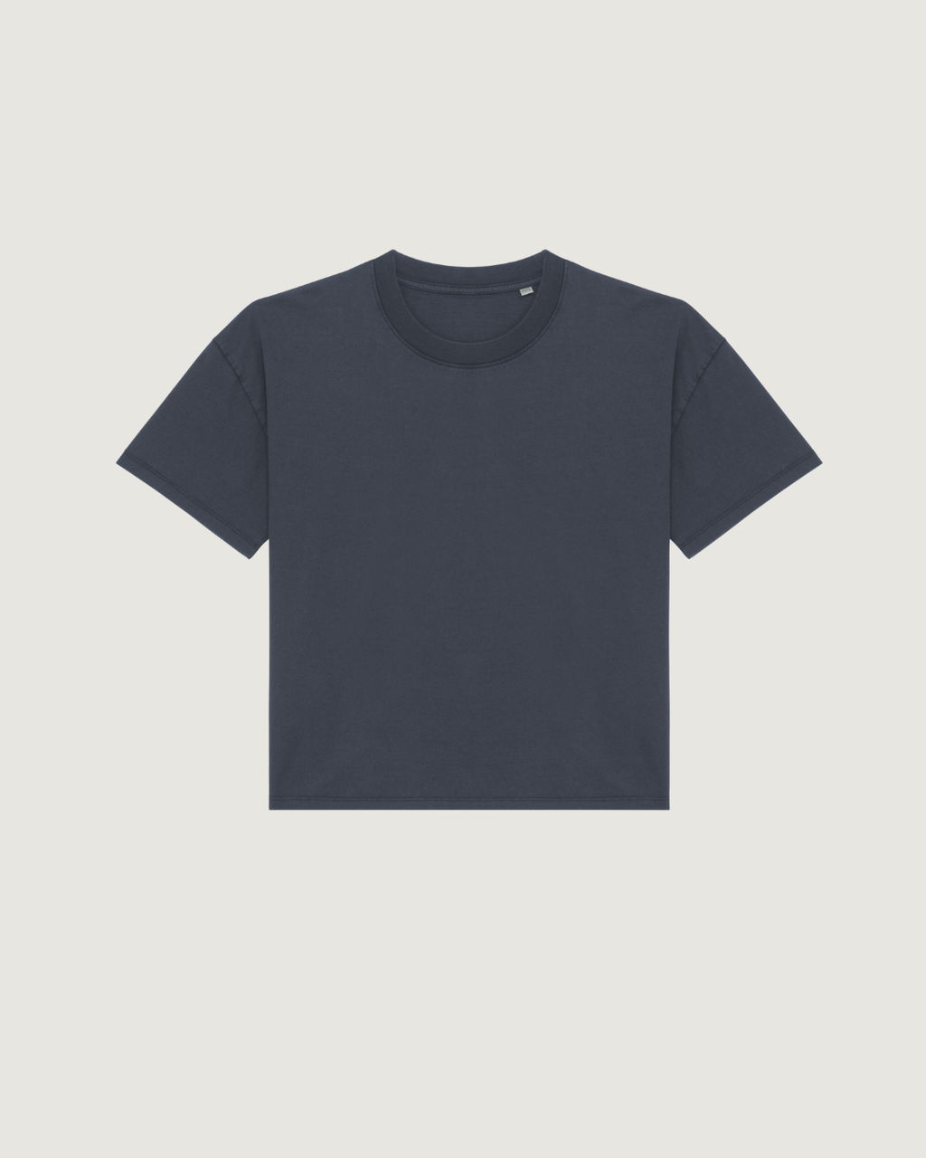 T-shirt eco-responsável aspecto lavado oversize de senhora