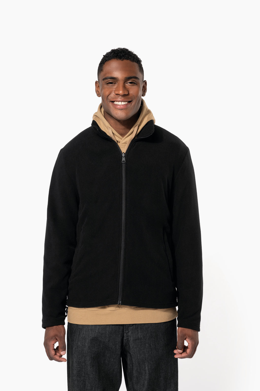 Parka 3 em 1 impermeável com capuz bicolor unissexo