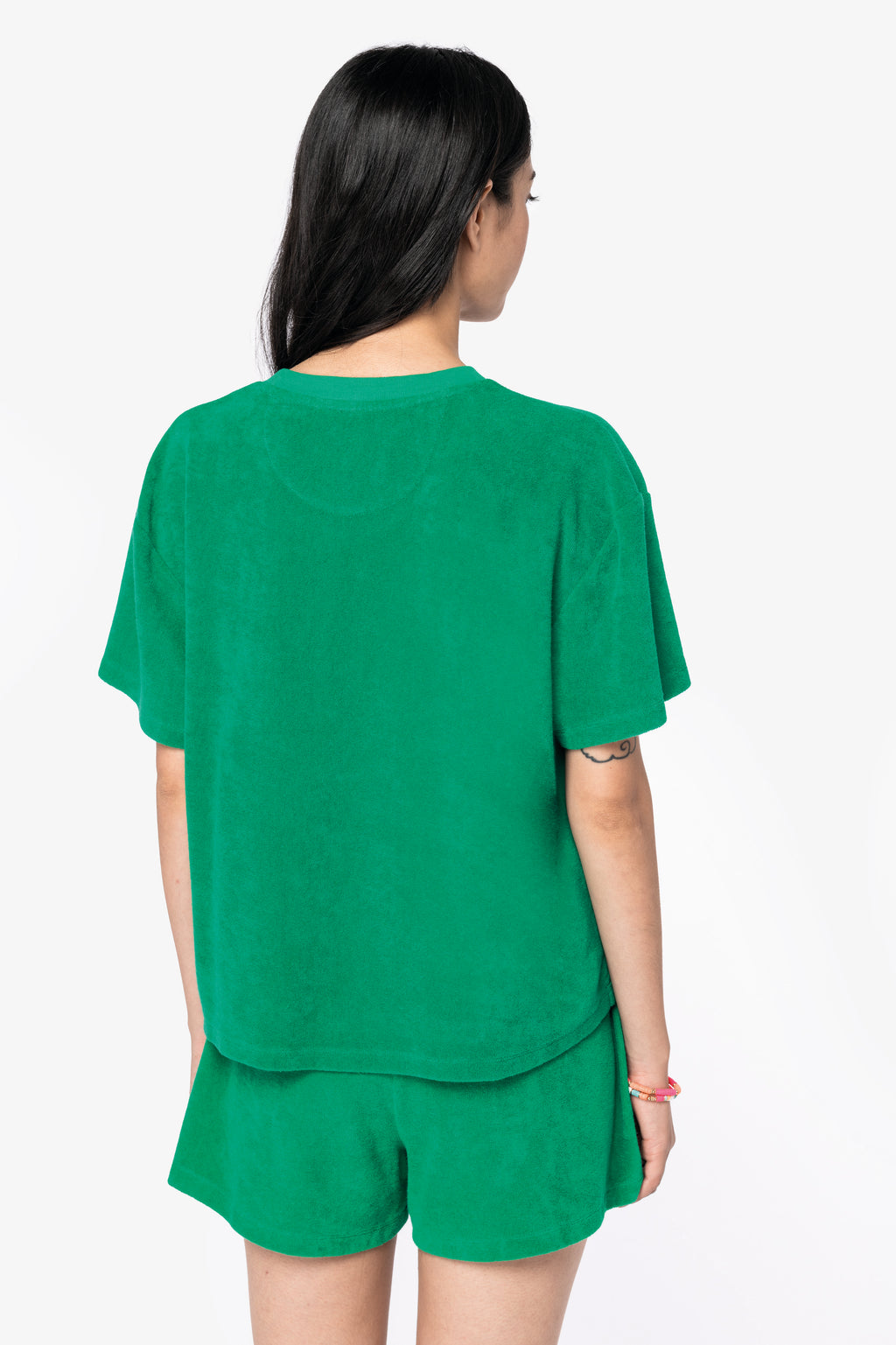 T-shirt em malha turca de senhora Eco