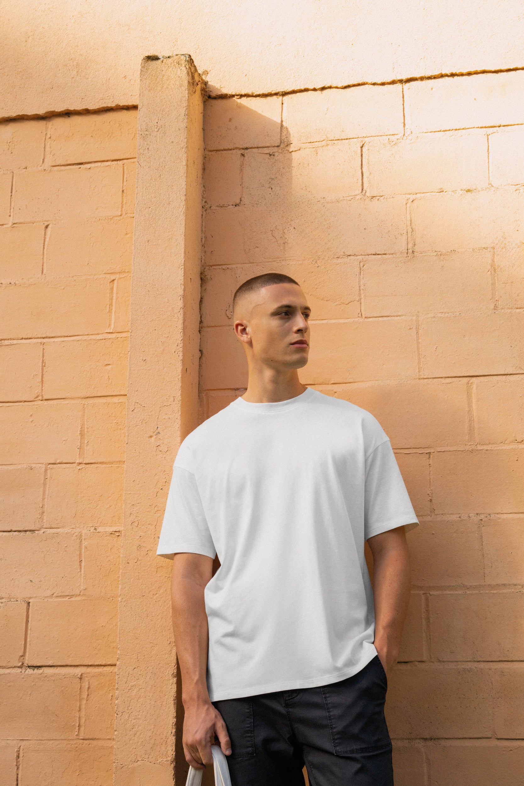 T-shirt oversize eco-responsável de homem