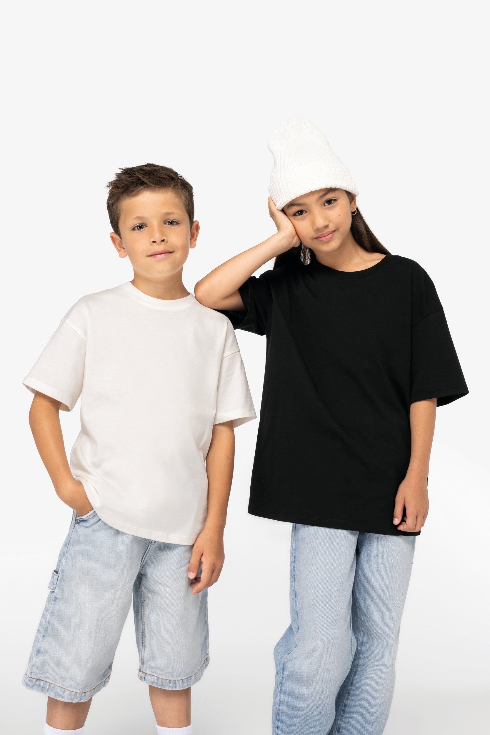 T-shirt eco-responsável oversize de criança