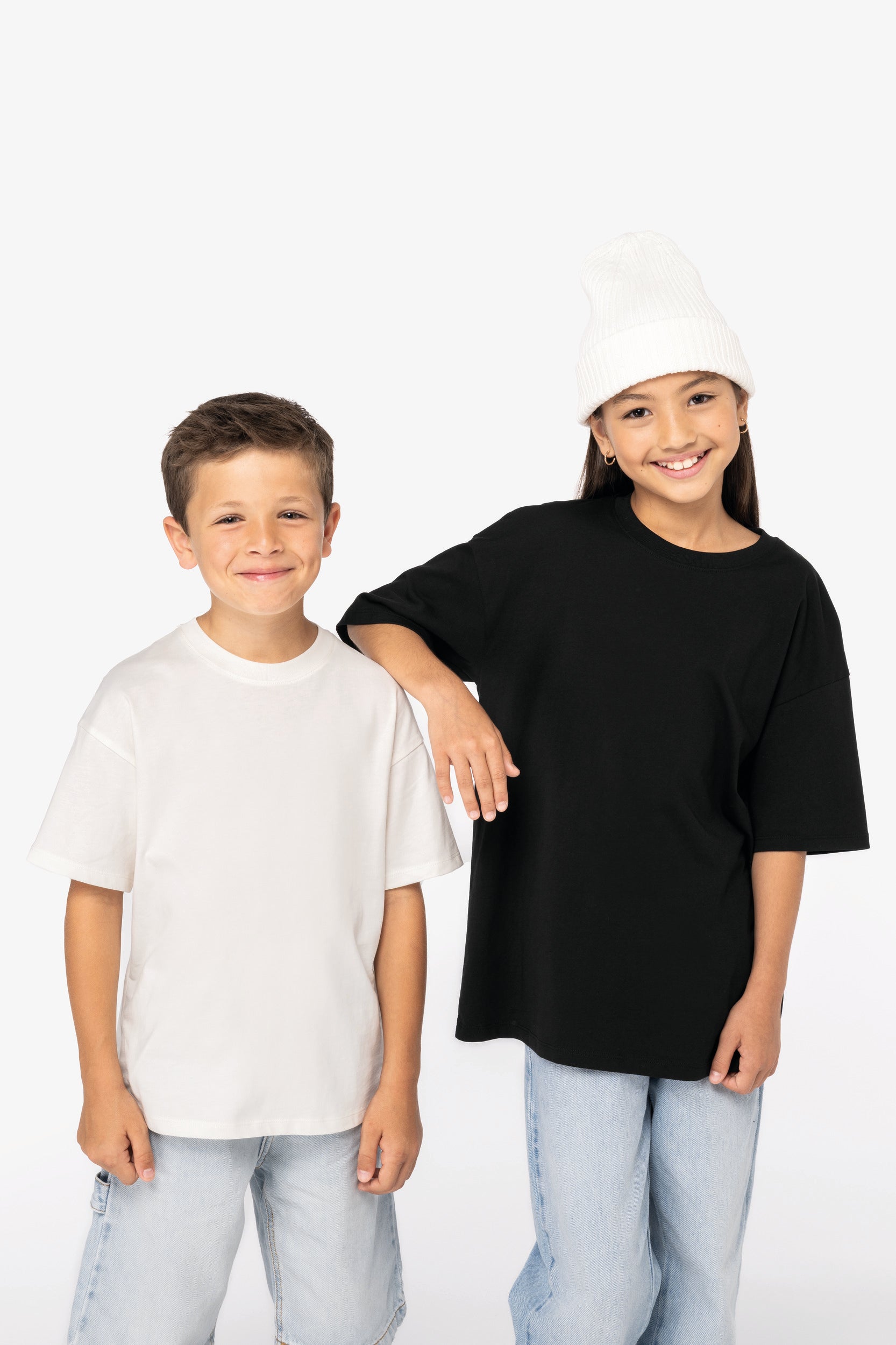 T-shirt eco-responsável oversize de criança