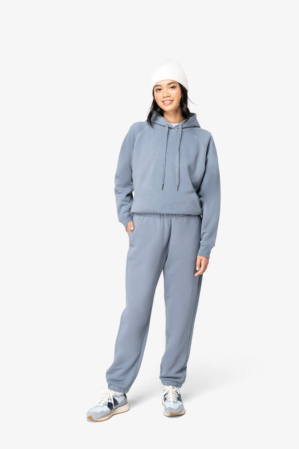 Sweatshirt raglan eco-responsável com capuz de senhora