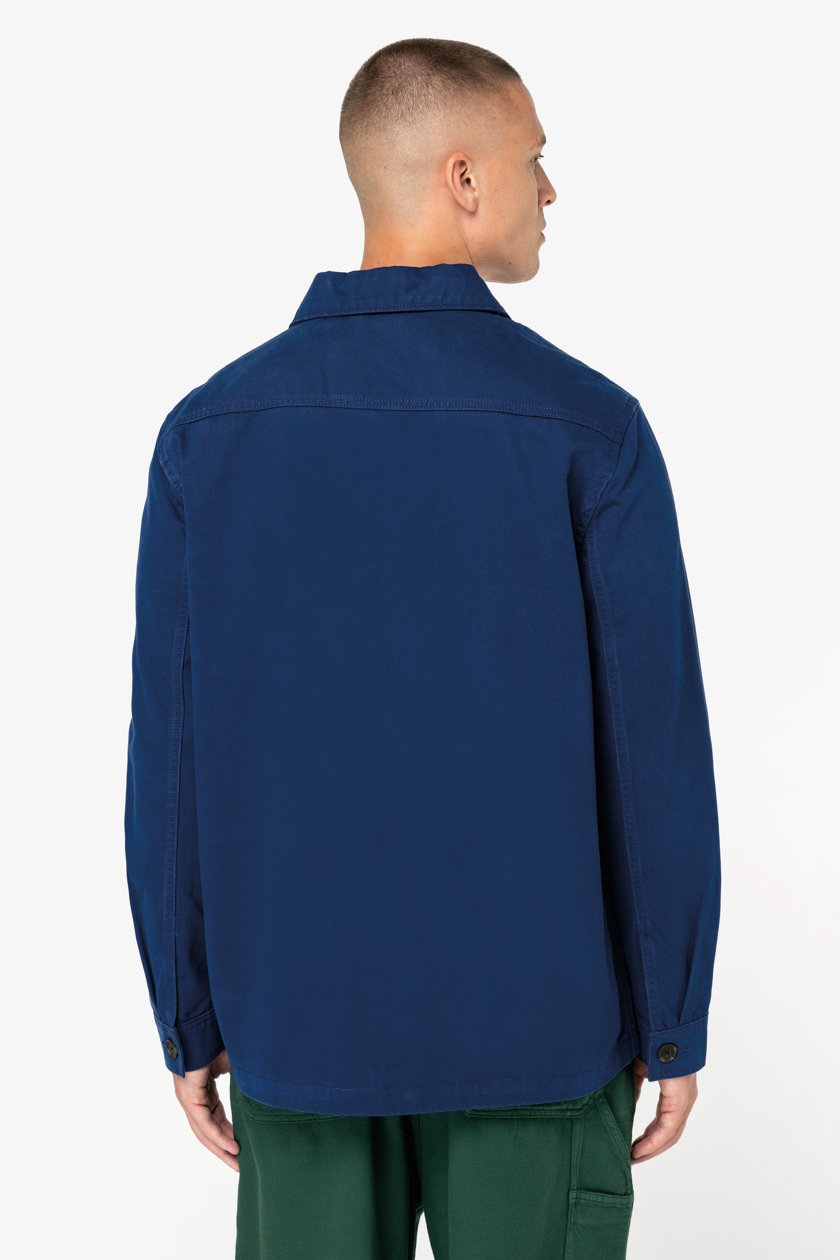 Sobrecamisa worker eco-responsàvel com aspecto lavado unissexo