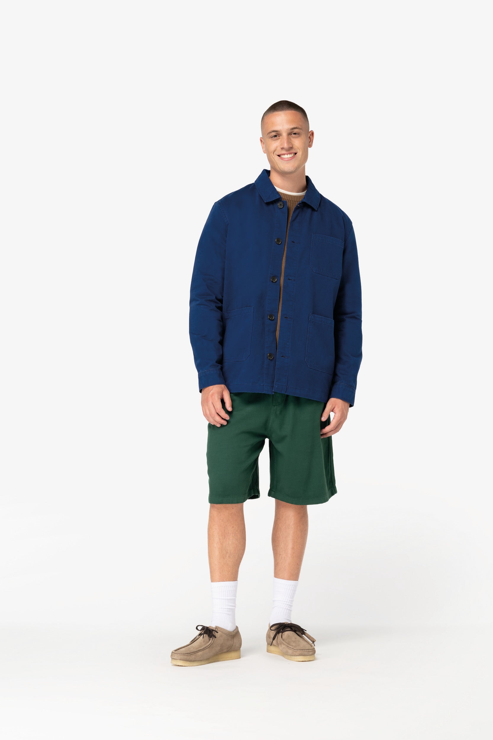 Sobrecamisa worker eco-responsàvel com aspecto lavado unissexo