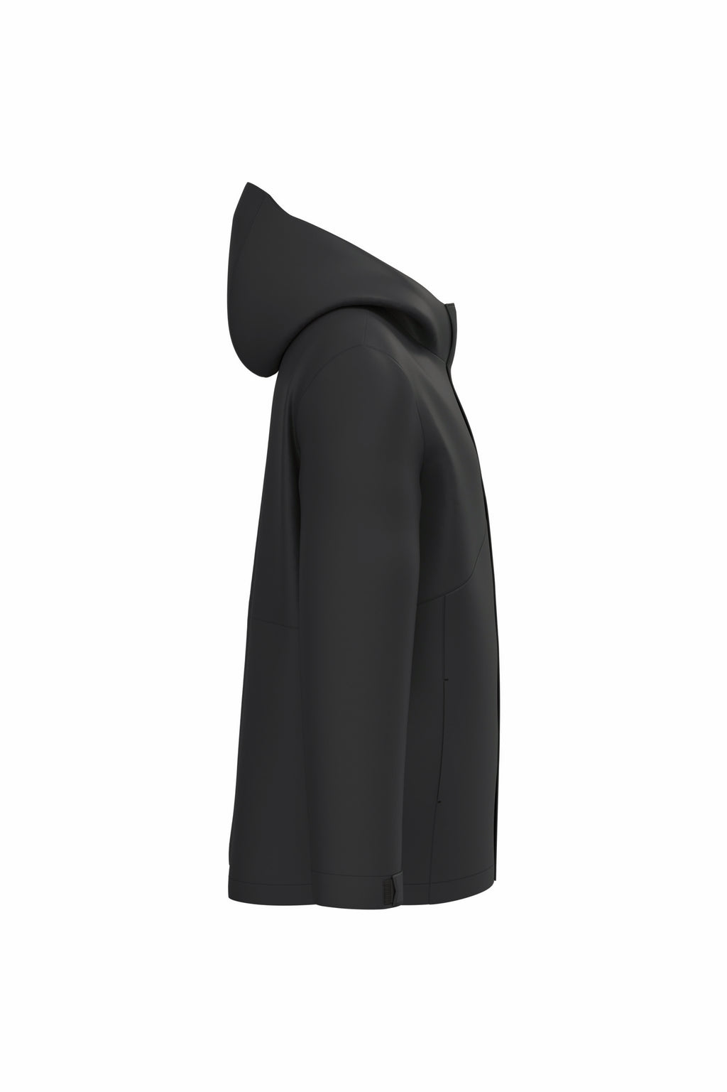 Parka 3 em 1 impermeável com capuz bicolor unissexo