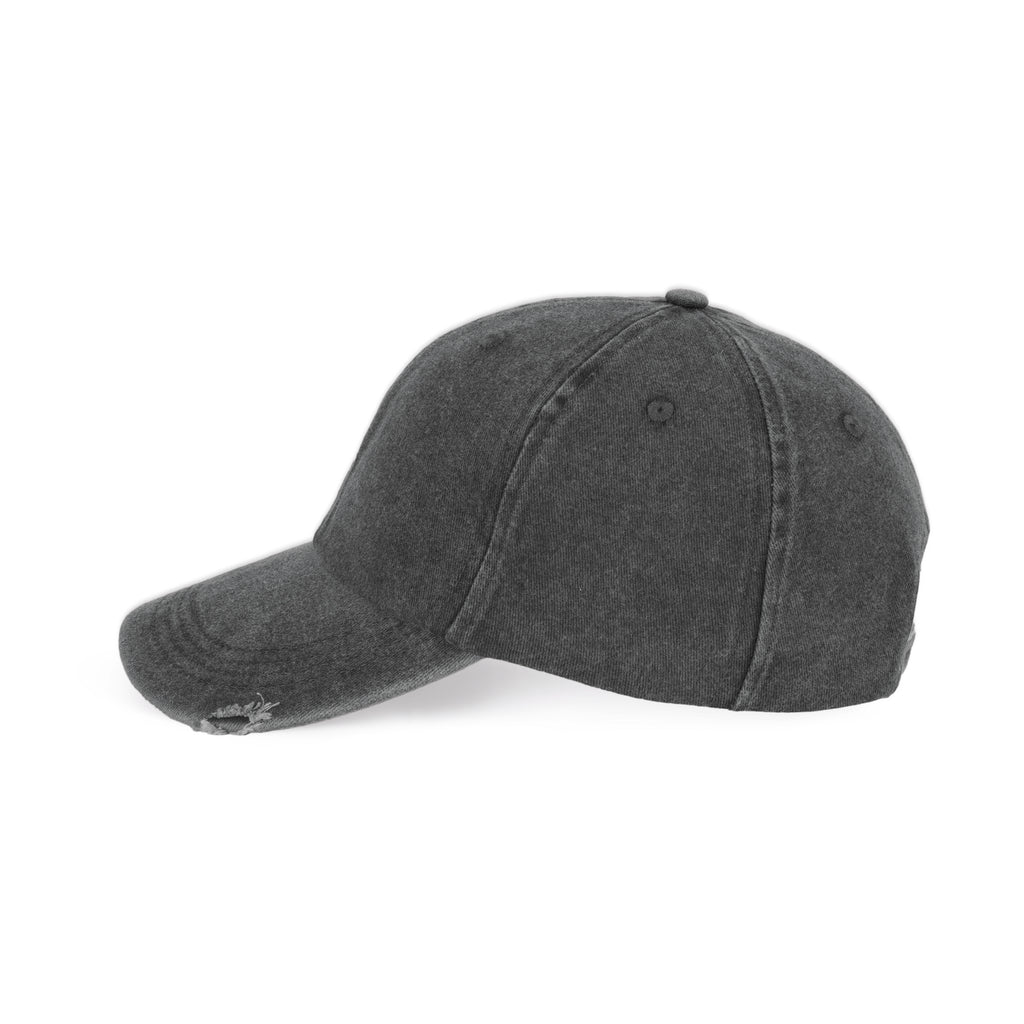 Boné vintage com efeito rasgado - 6 painéis