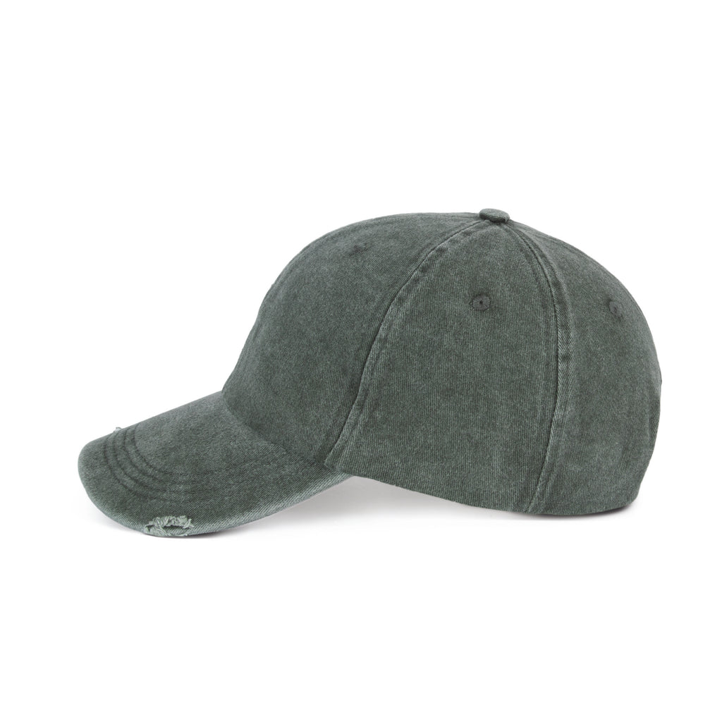 Boné vintage com efeito rasgado - 6 painéis