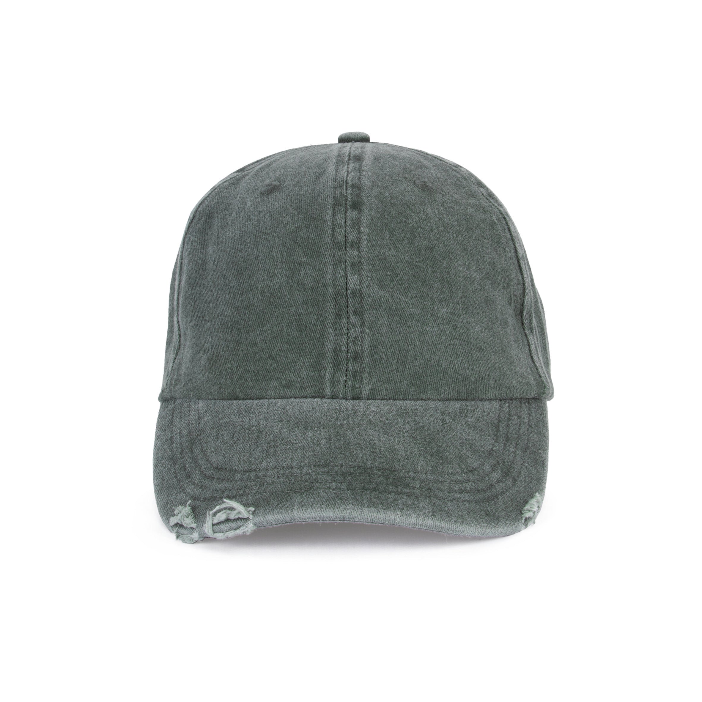 Boné vintage com efeito rasgado - 6 painéis
