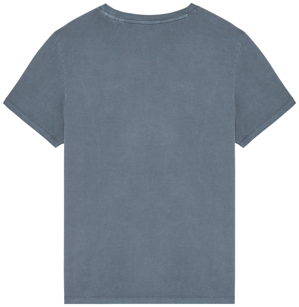 T-shirt eco-responsável com aspecto lavado unissexo