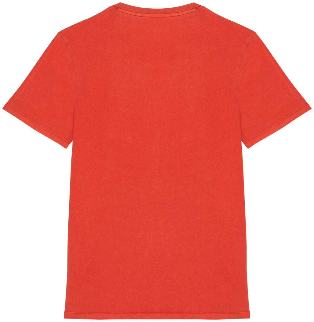 T-shirt eco-responsável com aspecto lavado unissexo