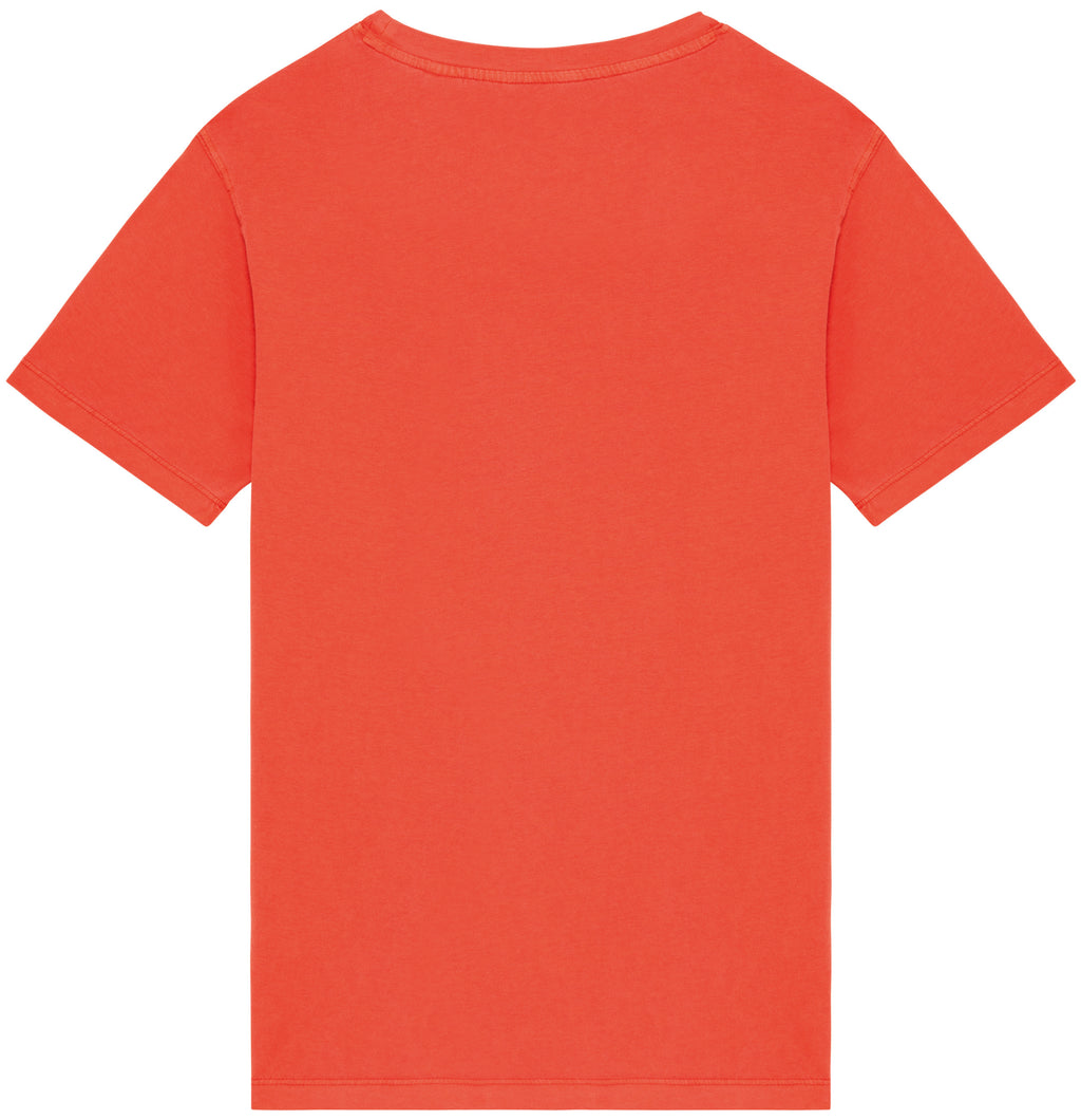T-shirt com aspecto lavado unisexo