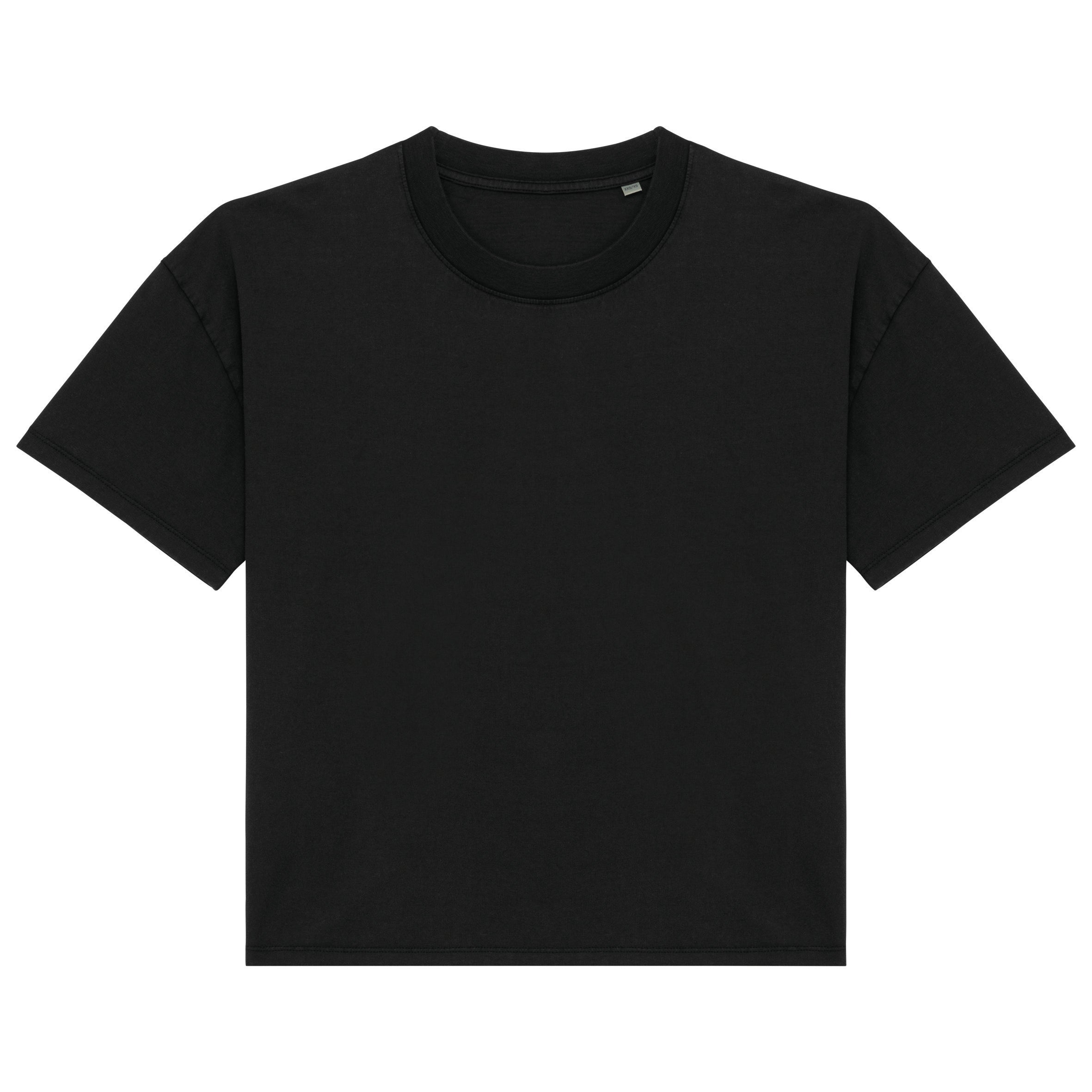 T-shirt eco-responsável aspecto lavado oversize de senhora