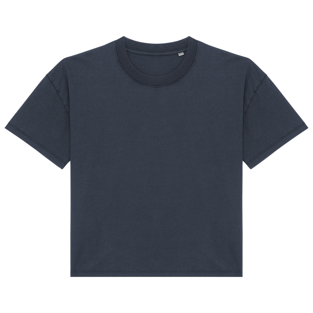 T-shirt eco-responsável aspecto lavado oversize de senhora