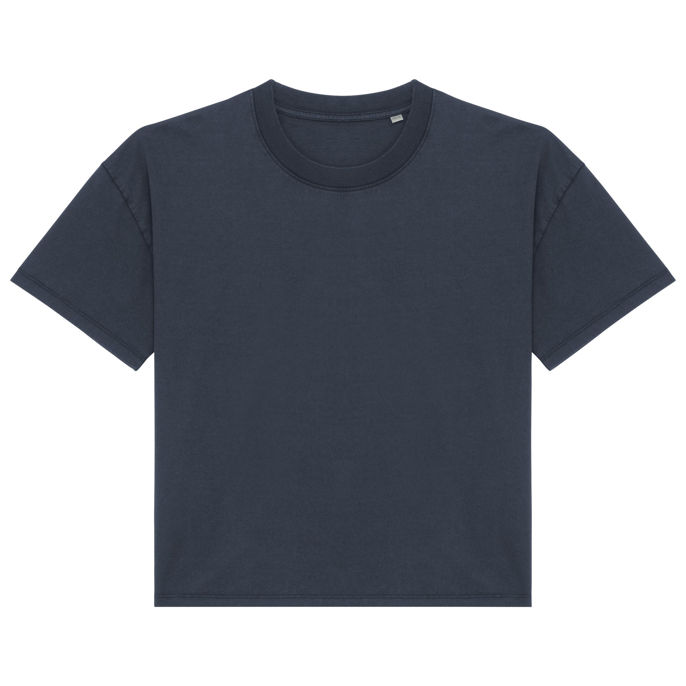 T-shirt eco-responsável aspecto lavado oversize de senhora