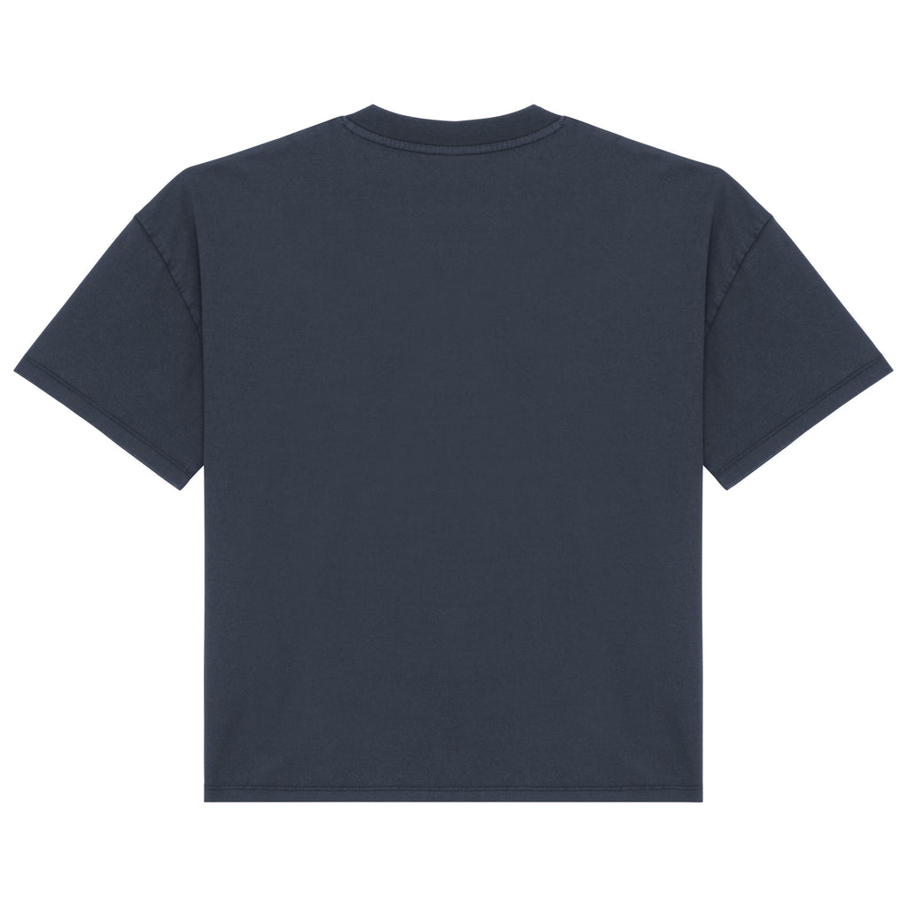 T-shirt eco-responsável aspecto lavado oversize de senhora