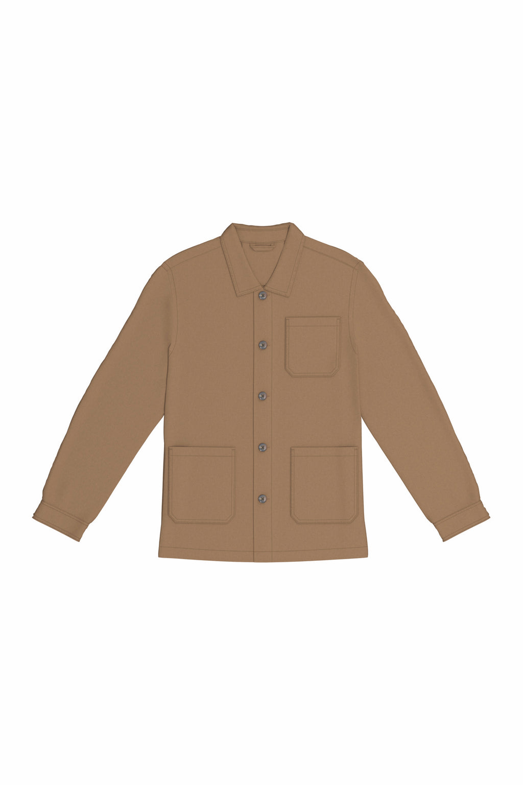 Sobrecamisa worker eco-responsàvel com aspecto lavado unissexo
