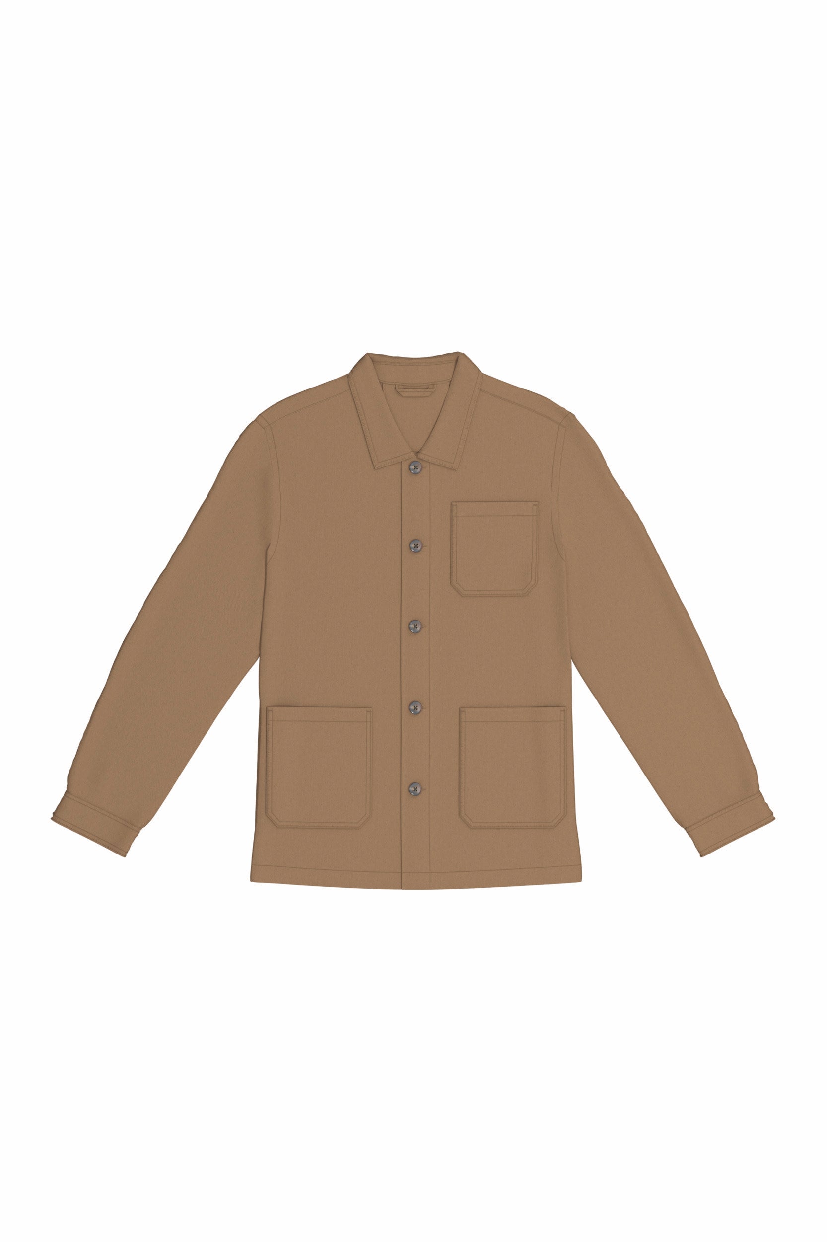 Sobrecamisa worker eco-responsàvel com aspecto lavado unissexo