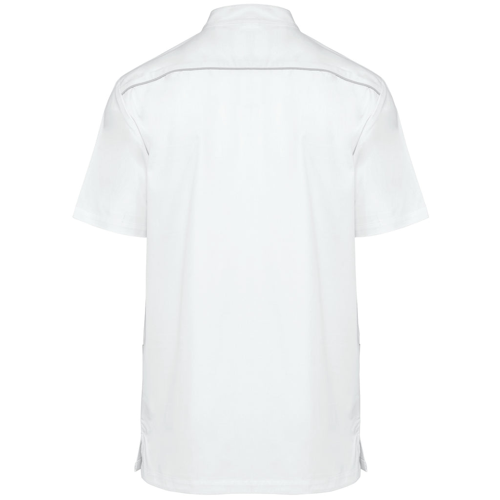 Bata poliéster/algodão com molas de pressão de homem