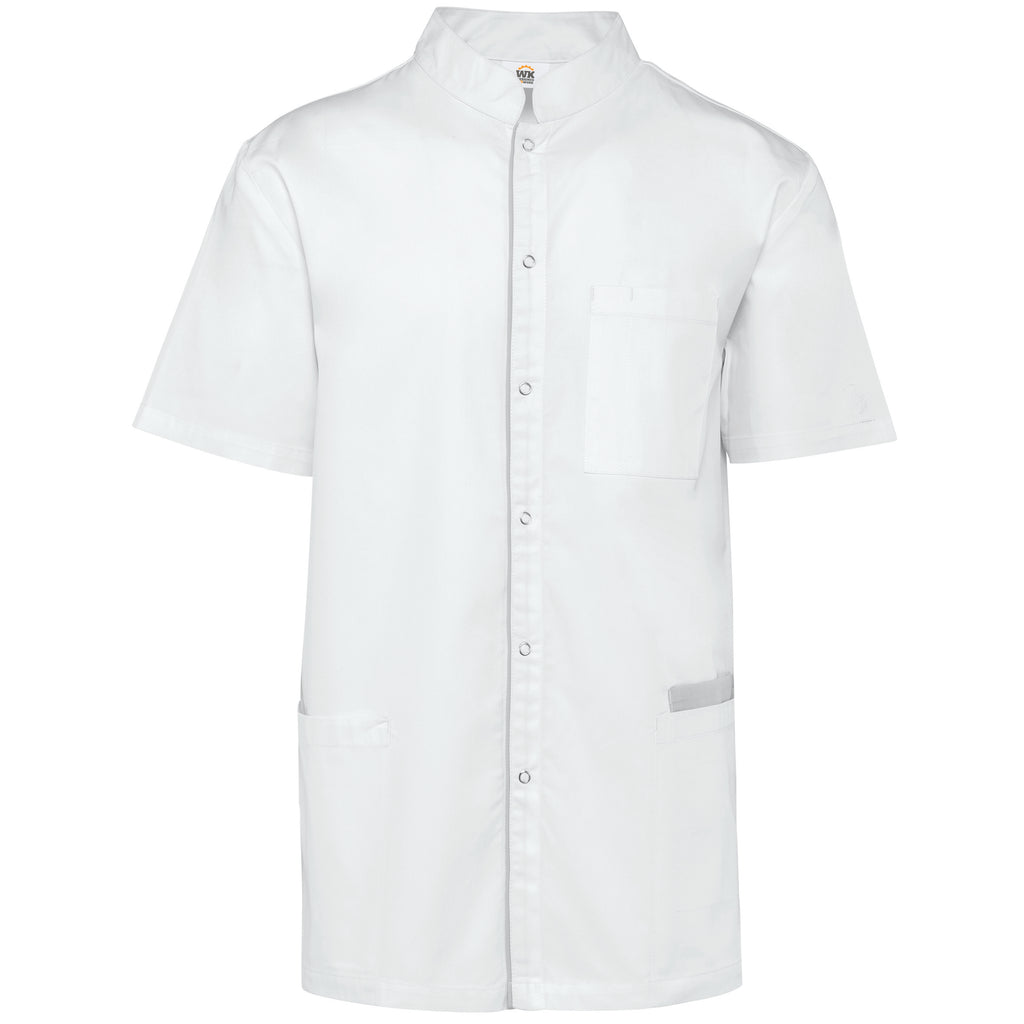 Bata poliéster/algodão com molas de pressão de homem