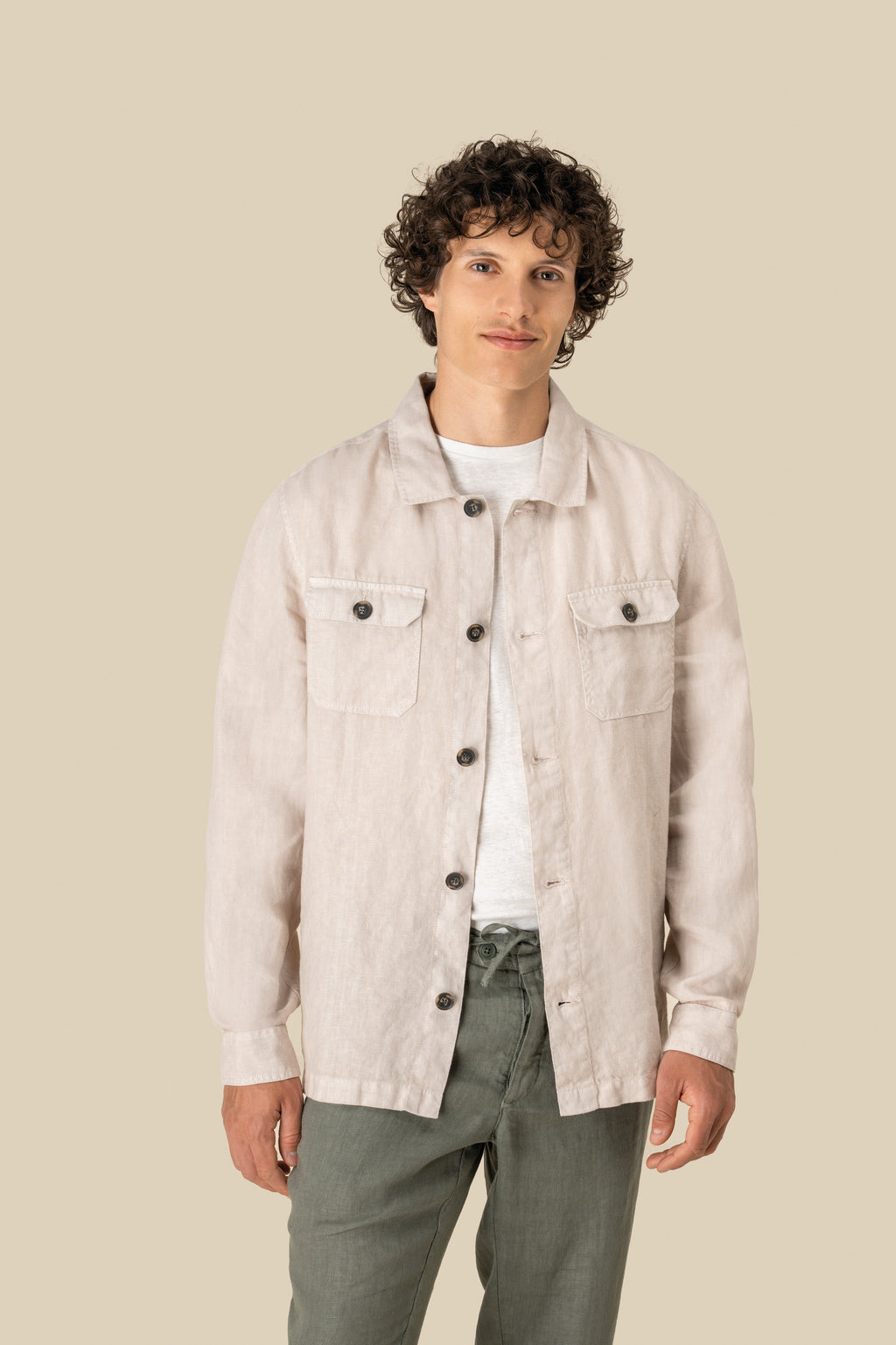 Sobrecamisa 100% linho washed
