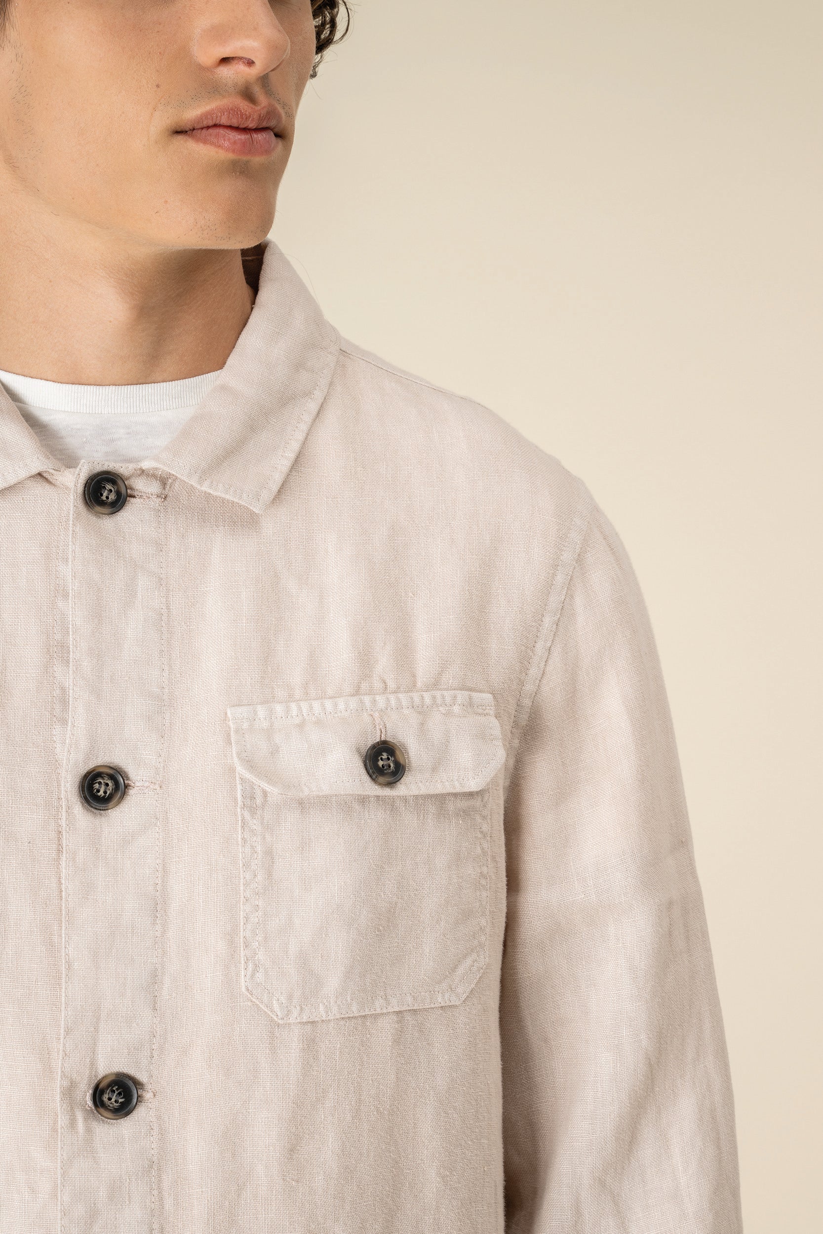 Sobrecamisa 100% linho washed