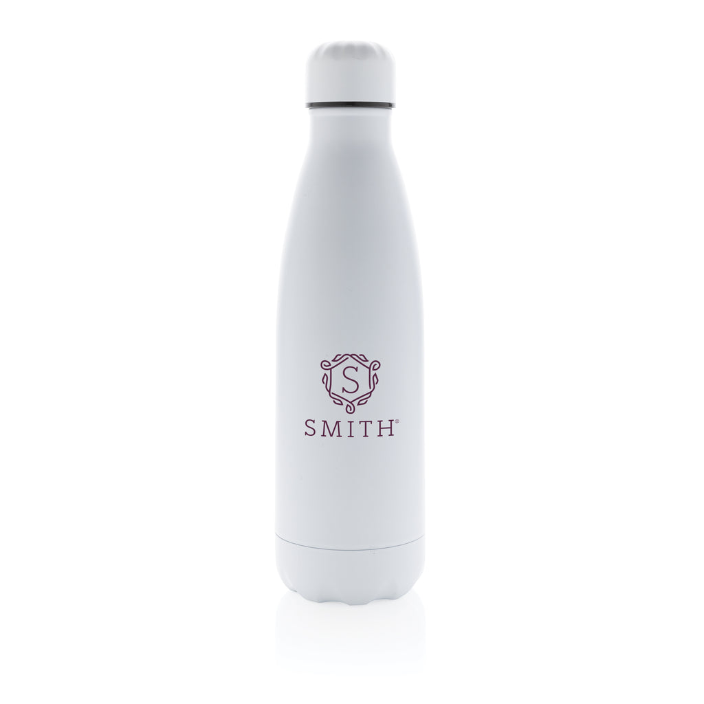 Garrafa de aço inoxidável a vácuo de cor sólida, 500 ml