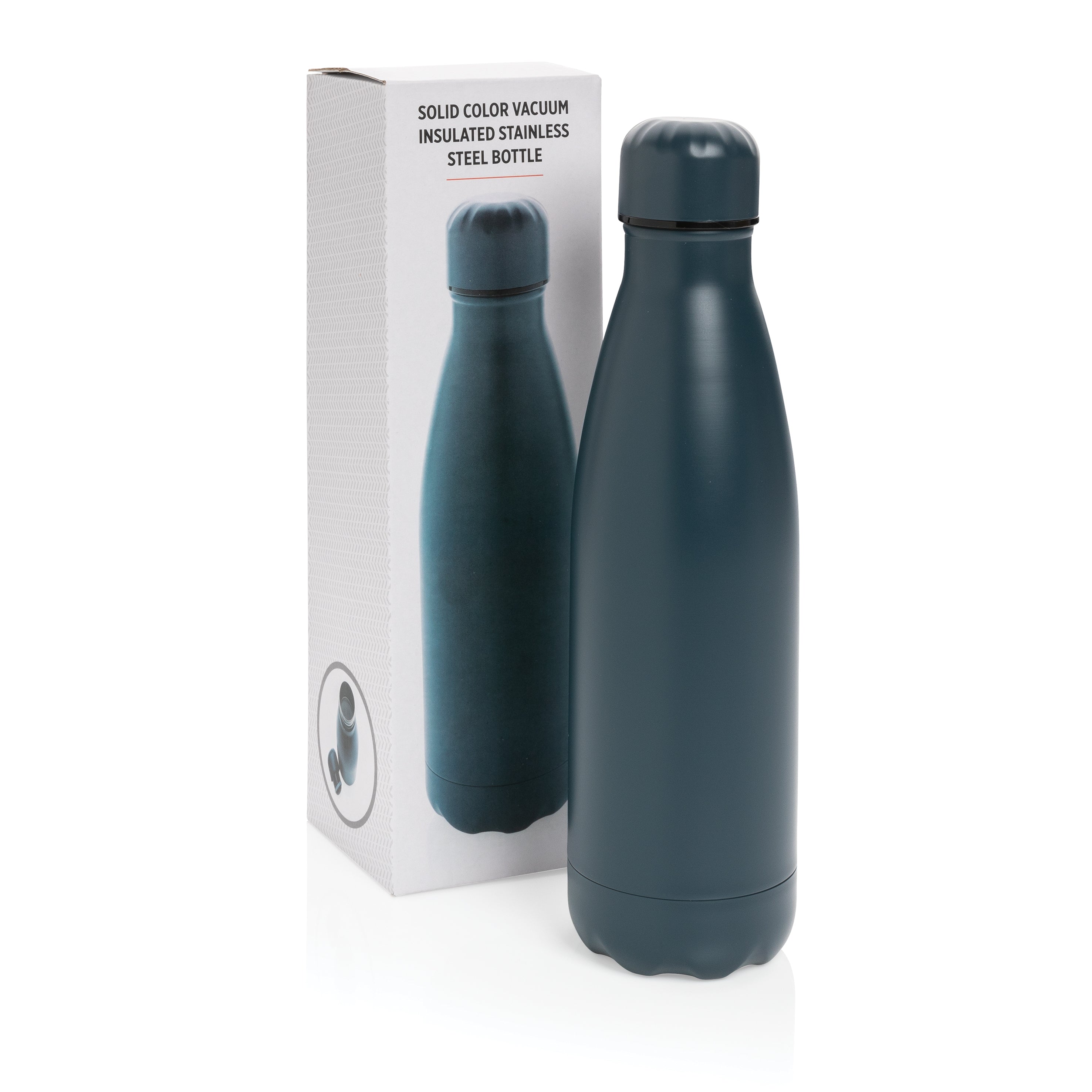 Garrafa de aço inoxidável a vácuo de cor sólida, 500 ml
