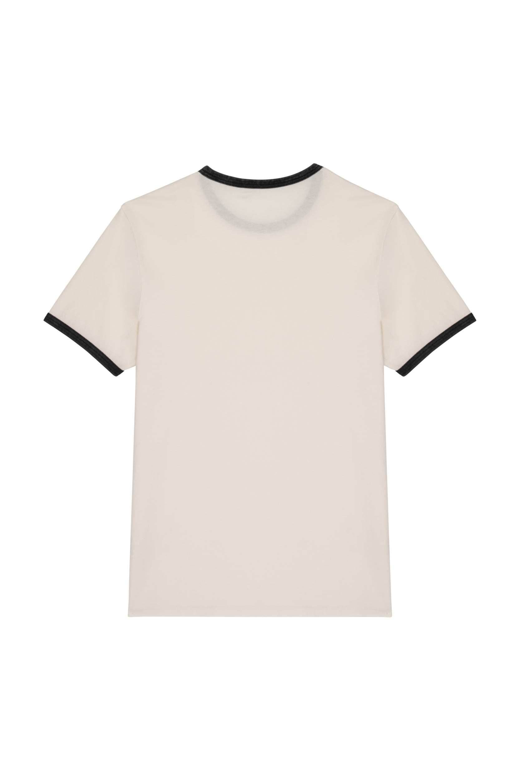 T-shirt ringer eco-responsável com contrastes e aspecto lavado de homem