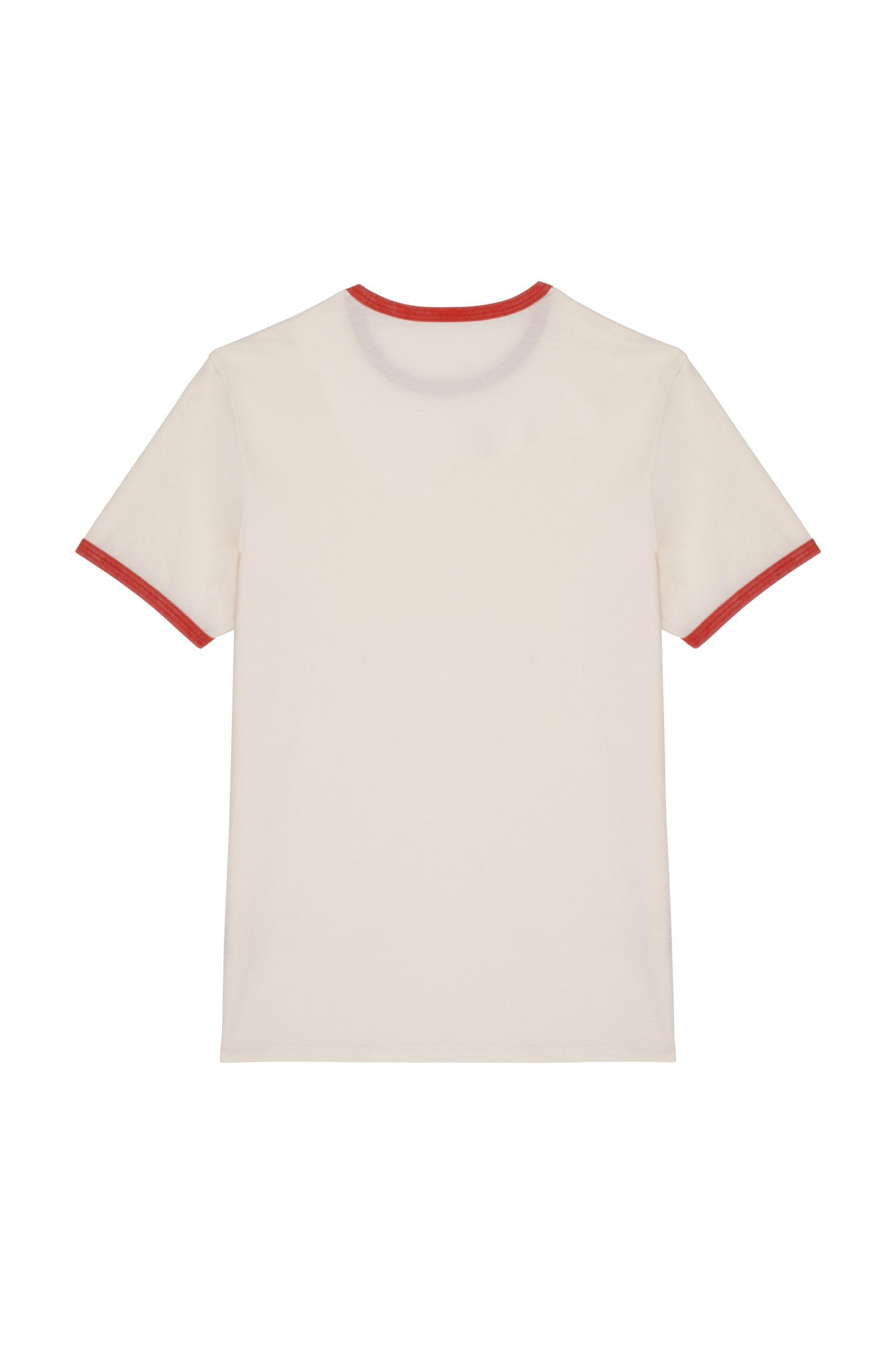 T-shirt ringer eco-responsável com contrastes e aspecto lavado de homem
