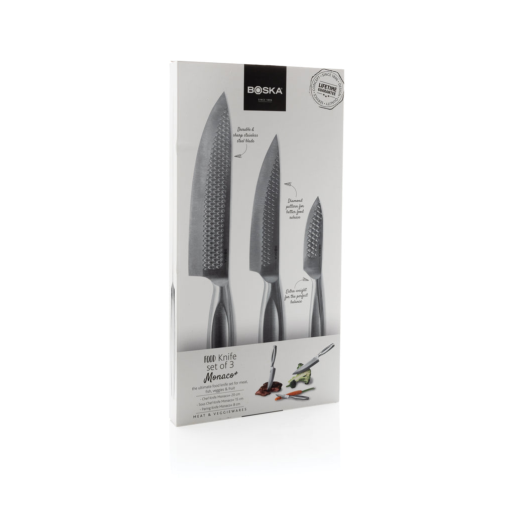 Facas de cozinha BOSKA Monaco+, conjunto de 3