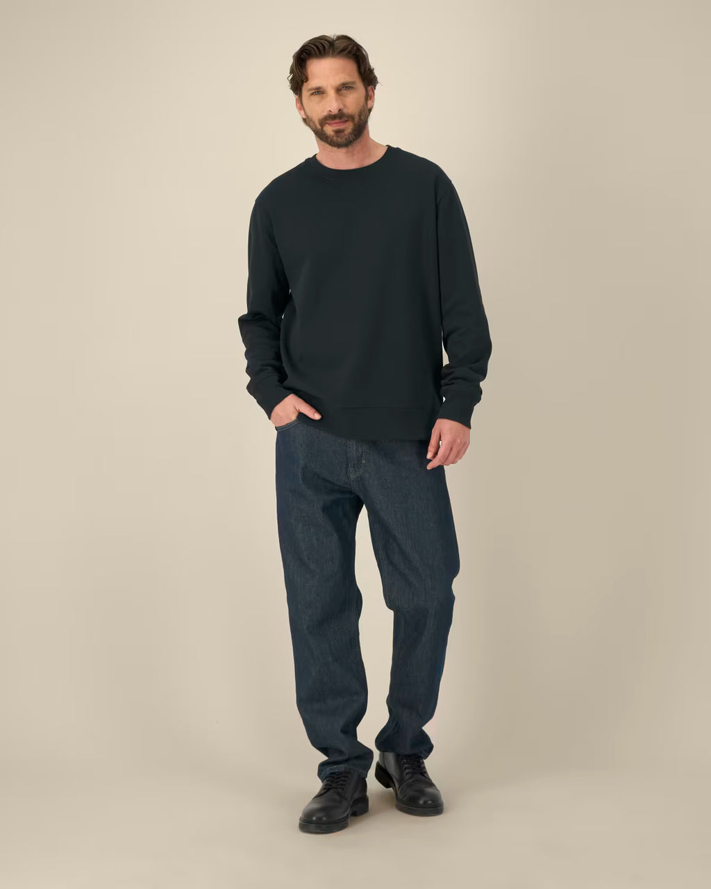 Sweatshirt Thinker unissexo em algodão reciclado