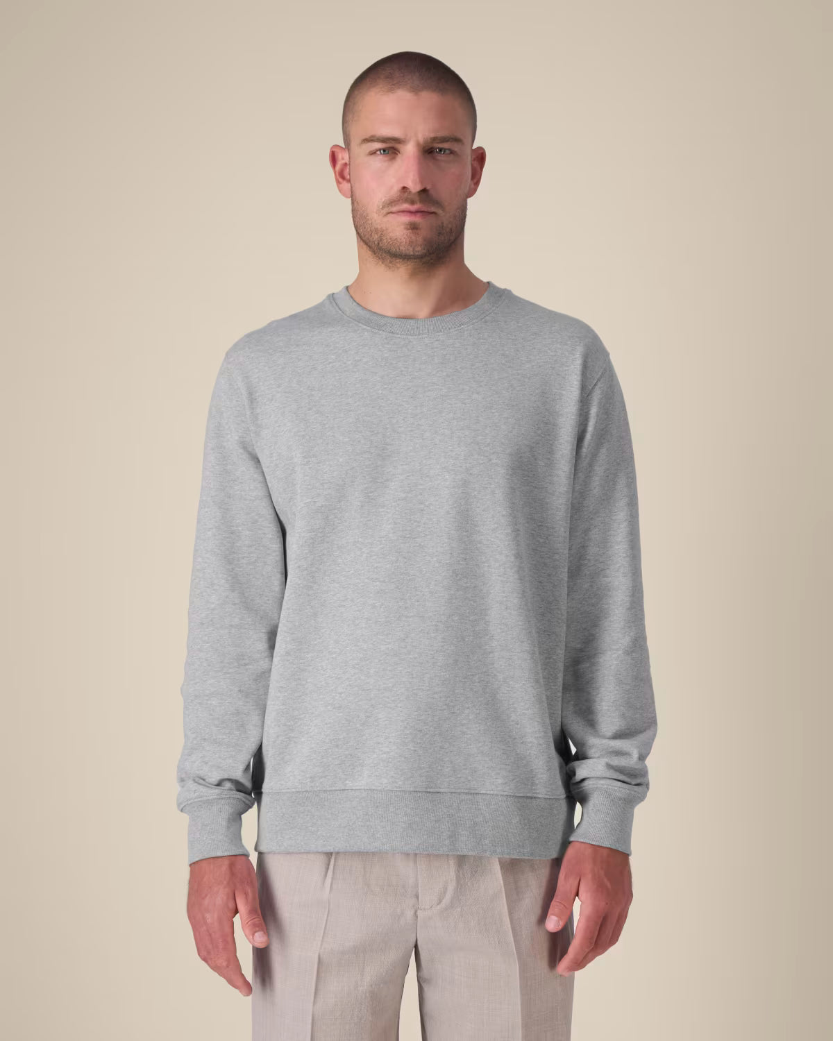 Sweatshirt Thinker unissexo em algodão reciclado
