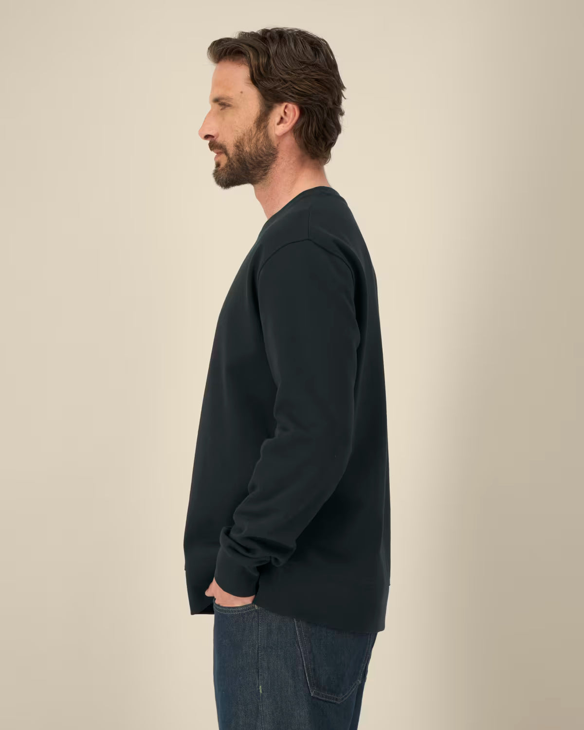 Sweatshirt Thinker unissexo em algodão reciclado