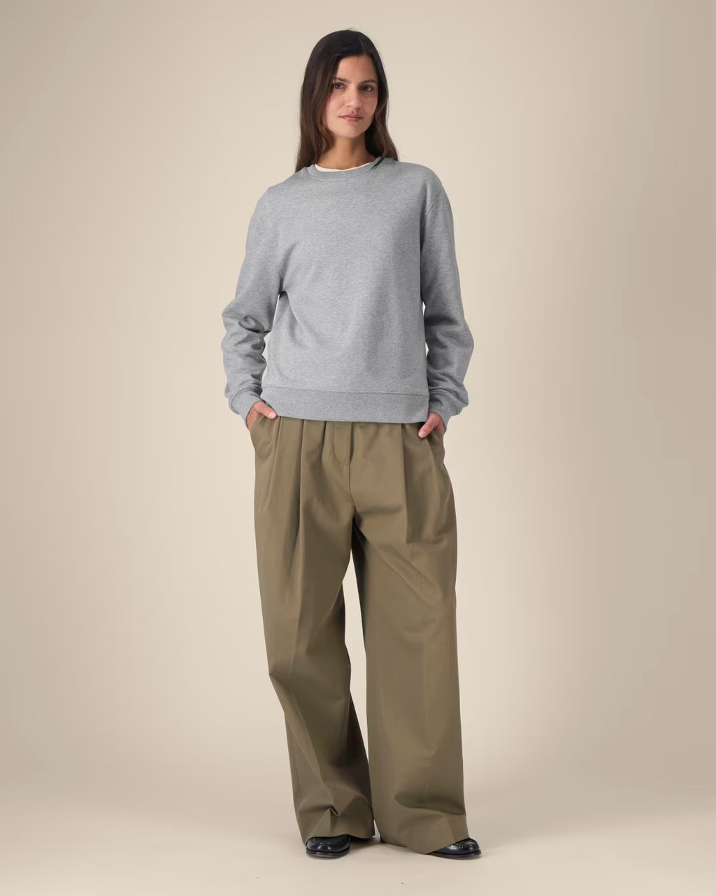Sweatshirt Thinker unissexo em algodão reciclado