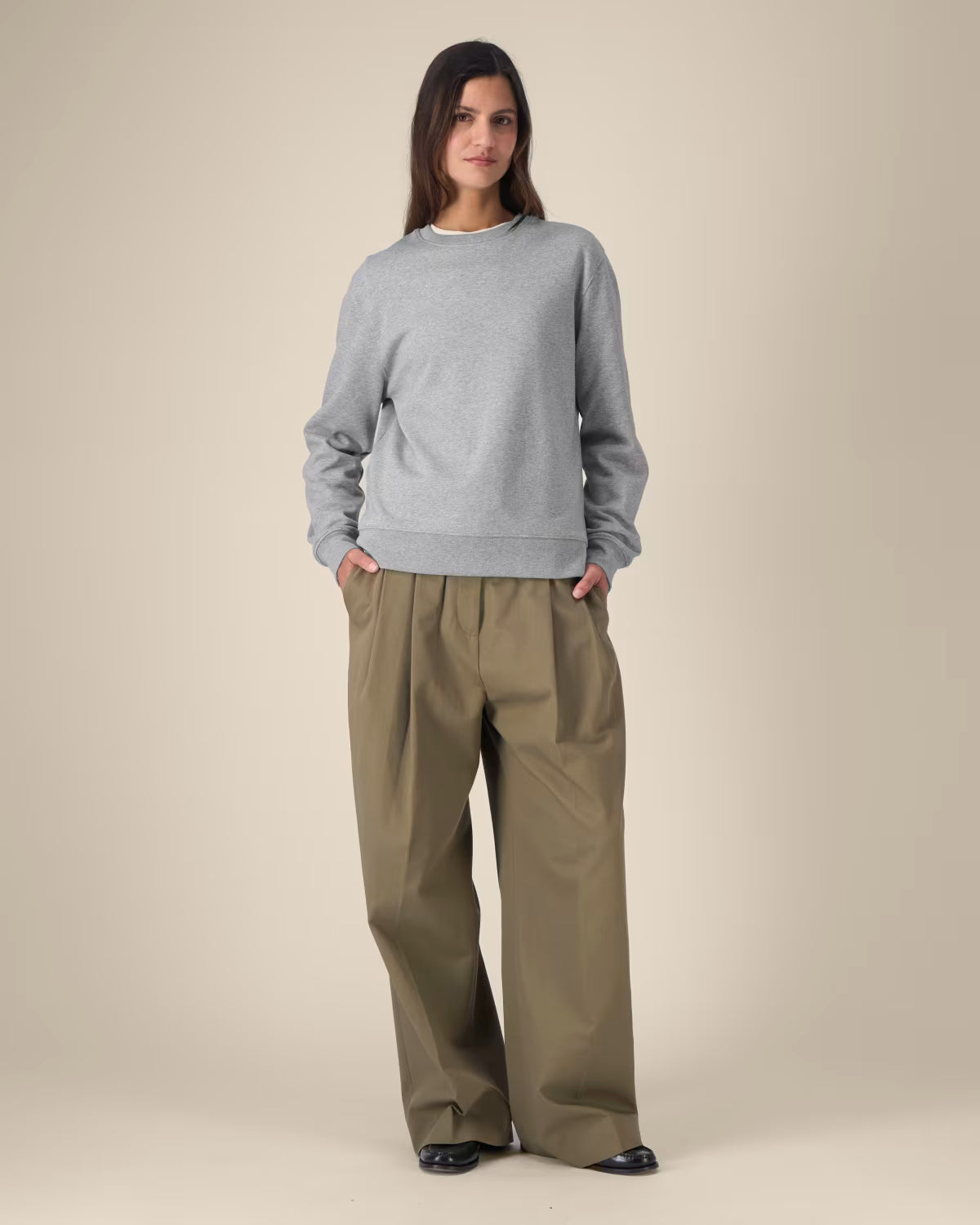 Sweatshirt Thinker unissexo em algodão reciclado