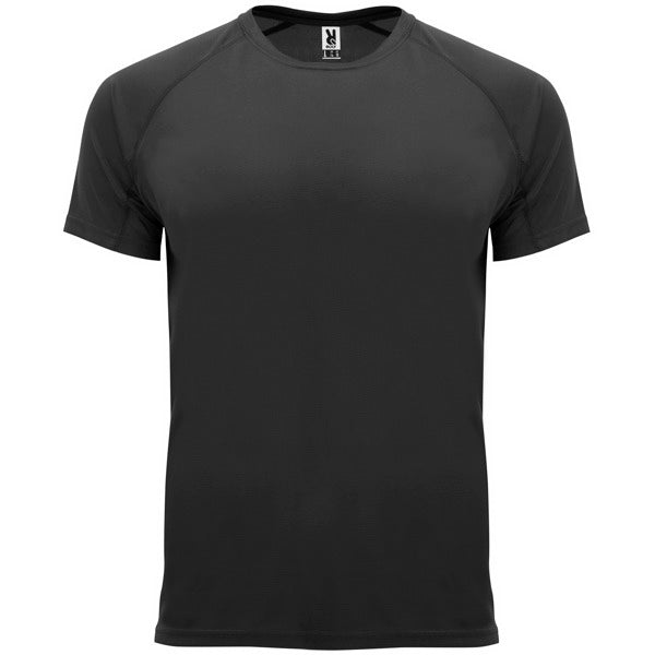 T-shirt técnica respirável com manga raglan