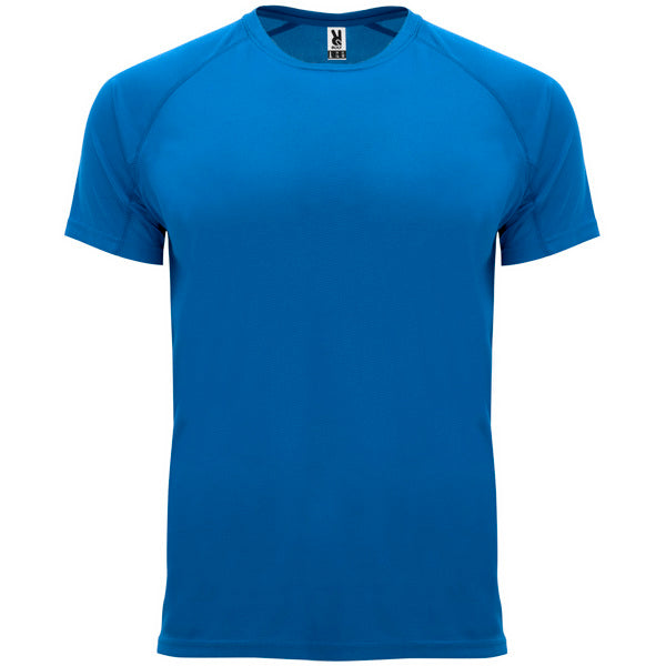 T-shirt técnica respirável com manga raglan