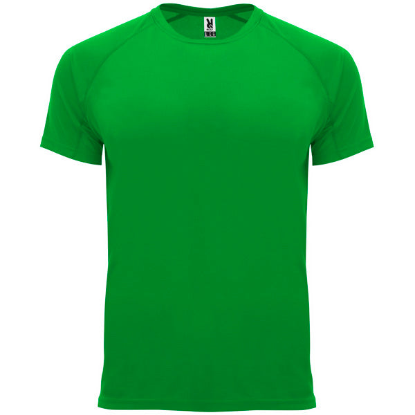 T-shirt técnica respirável com manga raglan