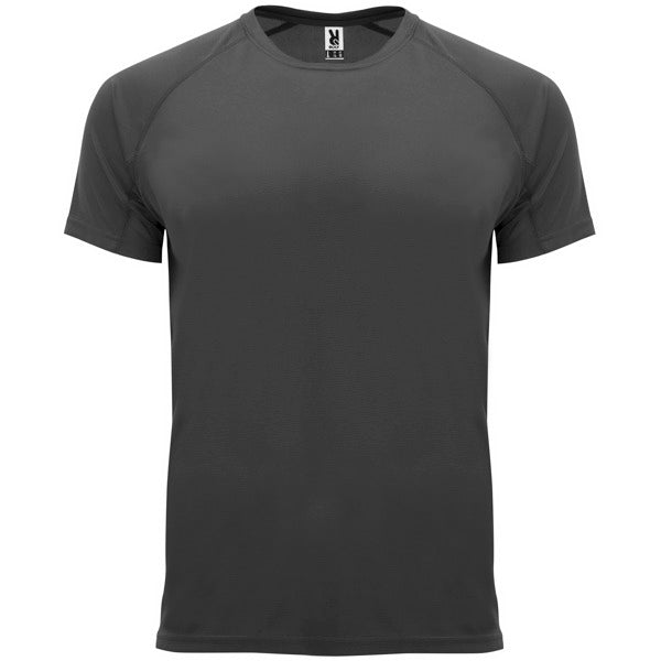 T-shirt técnica respirável com manga raglan