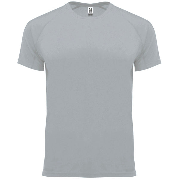 T-shirt técnica respirável com manga raglan