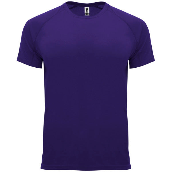 T-shirt técnica respirável com manga raglan